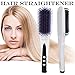 ACEVIVI 2 in 1 Ionic Hair Straightening Brush, Ceramic Heating Straightening Irons Brush with MCH heating technology and Auto Temperature Lock, Anti-scald Patented Design White