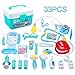 Juboury Kids Doctor Kit 33 Pieces Toy Medical Kits Pretend-n-Play Dentist Medical Kit with Electronic Stethoscope for Kids, School Classroom, Easter Stuffers, Party and Role Play
