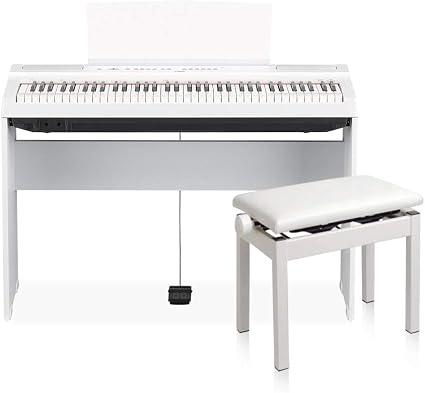 Amazon Yamaha P 121 Wh 専用スタンド 高低自在イスセット 電子ピアノ 73鍵盤 ヤマハ 電子ピアノ 楽器