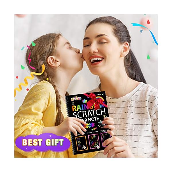 Dreamingbox-2-3-4-5-6-7-8-10-Year-Boys-Girls-Scratch-Arts-and-Crafts-for-Kids-Age-2-10-Stocking-Fillers-Birthday-Gifts-for-2-10-Year-Old-Toys-Xmas-Christmas-Black Dreamingbox 2 3 4 5 6 7 8-10 Year Boys Girls, Scratch Arts and Crafts for Kids Age 2-10 Stocking Fillers Birthday Gifts for 2-10 Year Old Toys Xmas Christmas, Black