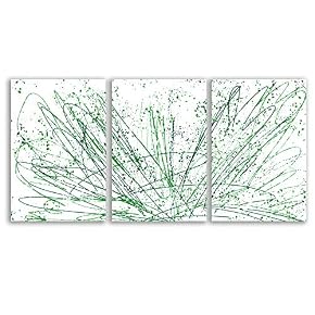 Lines Painting Wall Bedroom Living House x 3 Panels