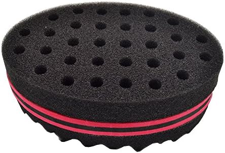 AKOAK Two in One Magic Hair Sponge Oval Double Side for Afro Twists Curls Dreads Braids Coils Waves For Men