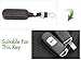 9 moon® Leather Car Remote Key Holder Case Cover for Mazda 2 3 6 CX-5 CX-7 Black with Red Thread 2 Button