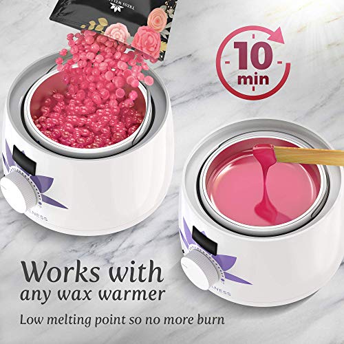 image for Tress Wellness Hard Wax Beans Wax Beads 0.75 lb - Waxing Beads Rose - 