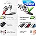 BELLFORNO Sports Neck Fan Necklace Personal Mini Fan Working for Travel Outdoor (Red-Black)