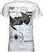 Mad Engine Men's Vaders Tie T-Shirt, White, X-Large