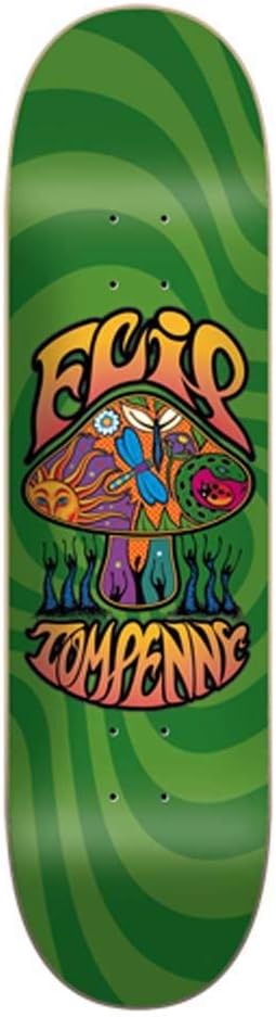 Flip Skateboard Deck Loveshroom Green 8.25 Skateboard Deck