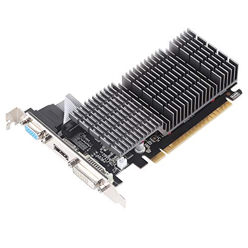 MAXSUN GeForce GT 710 External Graphics Card 2GB GPU (64 bit VGA, DVI-D, HDMI, Low Profile Ready PCI Express Graphics Card)
