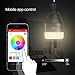 PLAYBULB Bluetooth Smart LED Light Bulbs, Dimmable, Multicolored-Adjustable LED Bulbs by Smartphone APP, No Hub Required, 30W Equivalent (5W), Brighten Your Life with Colorful Light(2 Packs)