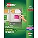 Avery Removable Multipurpose Labels, Assorted Neon, 3 1/3 x 4