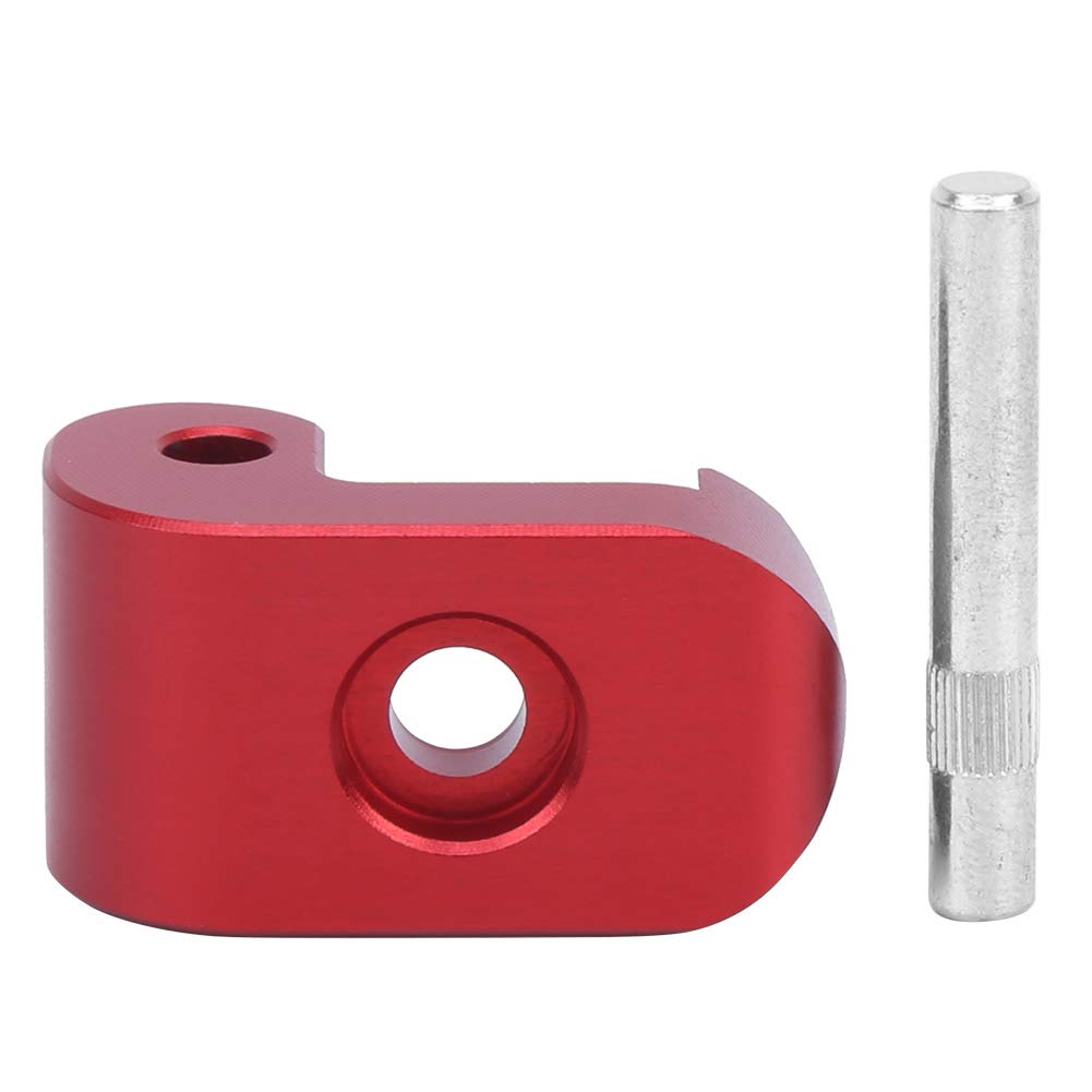 Demeras Universal Folding Lock Buckle with Safety Pin,Non‑deformation Electric Scooter Folding Hook for M365/PRO (Red)