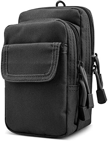 SPAHER Unisex Bum Waist Bag Travel Hiking Outdoor Sports Money Hip Pouch Molle EDC Utility Gadget Belt Cell Phone Holster Holder for iPhone 8 7 6s Plus 5S Running Men Women