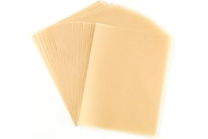 BAOFALI 60 Sheets/Set Translucent Vellum Paper,Frosted Smooth Vellum Paper Printable Vellums for DIY Invitations Greeting Cards Card Overlays,Drawing,Envelope (Pearled Gold 4.25x5.5inch 100gsm/37lb)