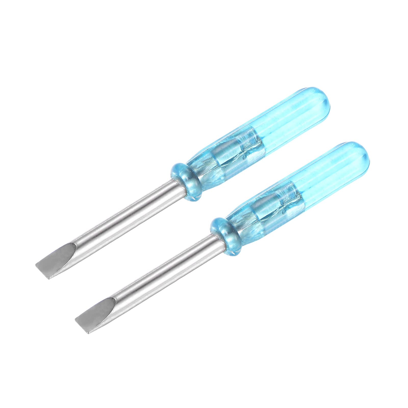 Photo 1 of uxcell Mini Slotted Screwdriver, 3.0mm Flat Head 45mm Length for Small Appliances Repair, 2 Pcs