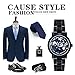 Erbida Automatic Mens Watch-Steampunk Stainless Steel Skeleton Watch for Men-Valentine Birthday Gifts