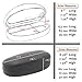 MyEyeglassCase Best Deal on Sunglasses/Eyeglasses Case | Many Colors | Medium Large | for Men & Women | Metal | Hard | Clam-shell | (AS113 Teal with Cleaning Cloth)