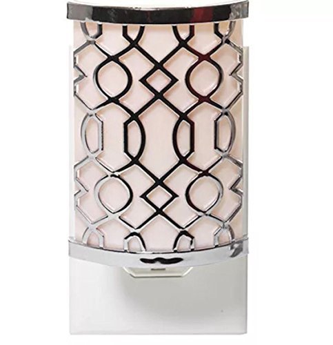 Yankee Candle Scent-Plug Air Freshener Base Silver Pink Fretwork New Yankee Candle Scent-Plug Air Freshener Base Silver Pink Fretwork New