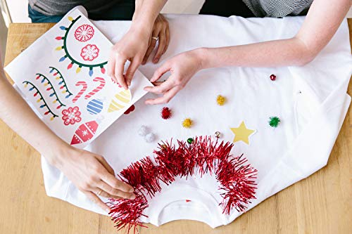 image for Pearhead Ugly Sweater Decorating Kit - Easily Turn Your Sweater into a
