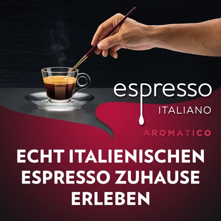 Lavazza, Espresso Aromatico, Arabica & Robusta Kaffeebohnen, Ideal für Espressomaschinen, Schokolade & Trockenfrüchte Aromen, Aromatischer Geschmack, Intensität 7/10, Leichte Röstung, 1kg Packung 2