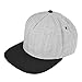 DALIX Premium Wool Blend Hat Flat Bill Cap Snapback Black Dark Gray Maroon Light