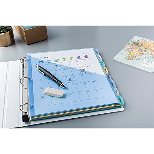 Avery 16177 Write & Erase Big Tab Plastic Dividers w/ Slash Pocket, 8-Tab, Letter, Sold as a 5-pack, 40 Tabs TOTAL