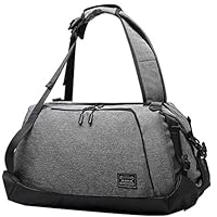 Gym Sports Duffle Bag Large Capacity Multifunctional Waterproof Travel Shoulder Bag Backpack for Men Women with Shoes Compartment (Gray)