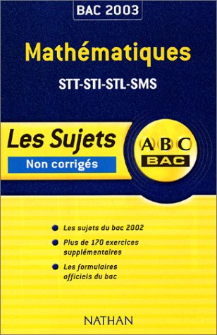 Mathématiques, STT-STI-STL-SMS