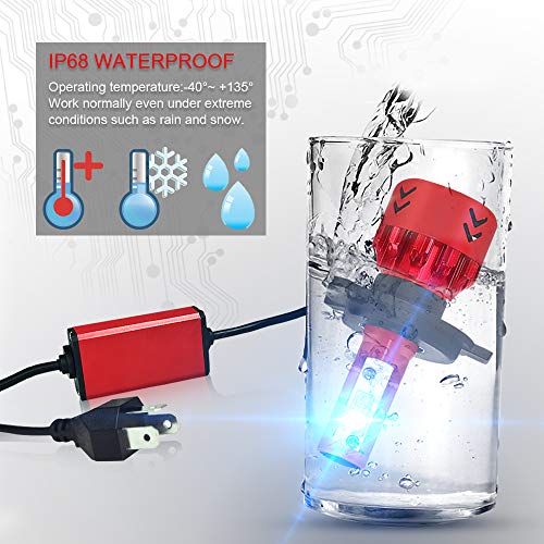 Ylife H4 9003 LED Car Headlight Bulbs, 9600LM 6000K Head Lights with CREE XHP50 LED Chip, Head Lamp High Low Beam Conversion Kit for Car Vehicles Truck - Thumbnail 4