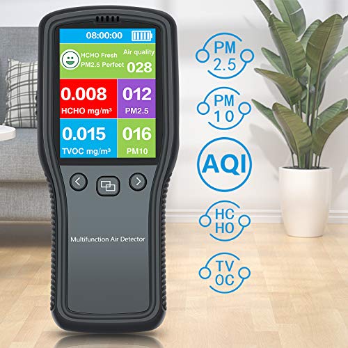 Hofun Air Quality Monitor Professional Air Quality Detector, 5 in 1