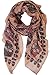 Humble Chic Sugar Skull Scarf - Long Oversized Lightweight Printed Shawl Wrap for Women - Bohemian Ethnic Day of Dead Oblong Sheer Cool Weather Accessory, Tan, Beige