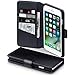 iPhone 8 Plus / iPhone 7 Plus Case - Terrapin iPhone 8 Plus / iPhone 7 Plus Leather Case - GENUINE LEATHER - Executive Folio Wallet Cover Flip - Card Slots - Bill Compartment - Black