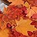 Factory Direct Craft Package of 120 Fall Colored Maple Leaves for Crafting, Events, and Embellishing