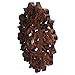 Buddha Groove Om Wall Hanging, Handmade from Suar Wood in Bronze Tones, Handmade in Bali