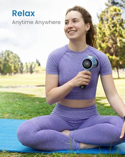 Massage Gun, RENPHO Active Massage Gun for Deep Tissue, Back Massage Gun Massager with USB C Charging for Muscle Massage, Relaxing, Best Gift for Family