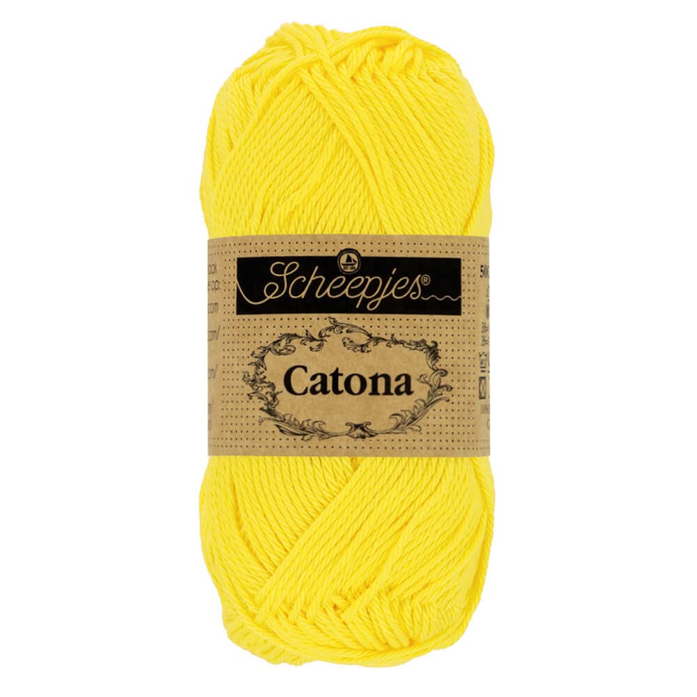 Scheepjes - Scheepjes Catona 280 Lemon Yarn - 1x10g
