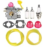 Hipa WT-847 Carburetor with Fuel Line Filter Spark Plug for Poulan Weed Eater Blower BVM200VS PPB430VS VS2000BV