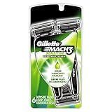 Gillette Mach3 Sensitive Disposable Razors, 6 Ct TEJ