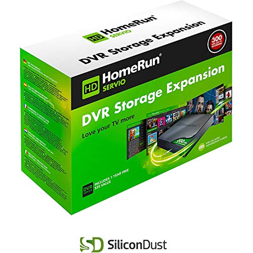 SiliconDust HD Homerun SERVIO DVR Tuner with 2TB of Storage (HHDD-2TB) and Monoprice Indoor Flat 4K HDTV Multi-Directional Antenna Bundle
