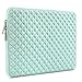 MOSISO Laptop Sleeve Compatible with 13-13.3 inch MacBook Pro, MacBook Air, Notebook Computer, Diamond Foam Neoprene Bag with Small Case, Mint Green