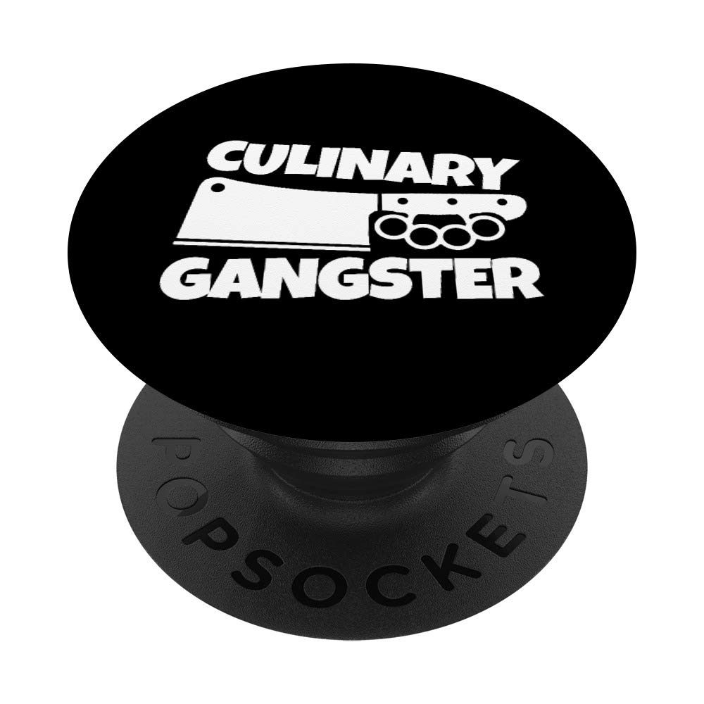 Culinary Gangster Chef Gift PopSockets PopGrip: Swappable Grip for Phones & Tablets
