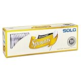 Solo Plastic Spoon White 500ct, Pack of 1, spoons-500
