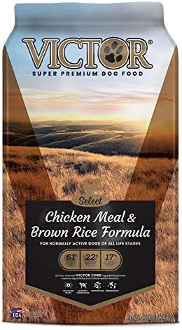 victor dog food chicken and rice