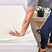 Pure Green Natural Latex Mattress Topper - Soft - 1 Inch - Queen Size (GOLS Certified Organic)