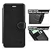 SHIELDON iPhone 6S Plus Case,iPhone 6 Plus Leather Case, Premium Genuine Leather Folio Wallet Case with [Kickstand] [Card Slots] [Magnetic Closure] Flip Cover Case for iPhone 6/6S Plus (Black)