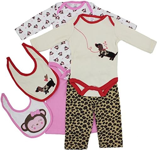 Swiggles Baby Pajamas Cotton/Polyester Sleepwear 2-Pack For Girls (6-9 Months)