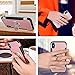 iPhone X Case, iPhone 10 Case, 360 Rotating Ring Grip Stand Kickstand & Magnetic Metal Patch Shock Absorbing Bumper Soft TPU Inner Hard PC Back Cover for iPhone X/10(2017)-Rose Gold-by DAUPIN