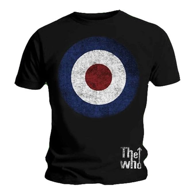 Official T Shirt THE WHO Vintage TARGET Distressed Logo XL Amazon.co