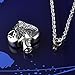 HOUSWEETY Stainless Steel Always in My Heart Pet Dog/Cat Paw Cremation Urn Necklace Ash Memorial Jewelry (Non-Engraving)
