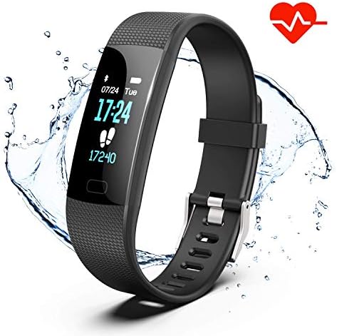 Fitness Tracker HR, Y1 Activity Tracker Watch with Heart Rate Monitor, Pedometer IP67 Waterproof Sleep Monitor Step Counter for Android & iPhone