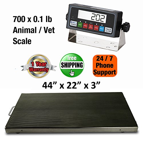 Prime Vet Scale/Animal Scale/Small Livestock Scale with Smart Auto-Save Software 44x22x2 - Thumbnail 6